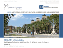 Tablet Screenshot of pensionciudadela.com